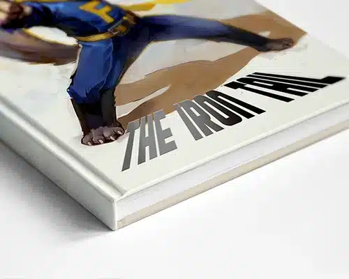 Spot UV + embossing hardcover book