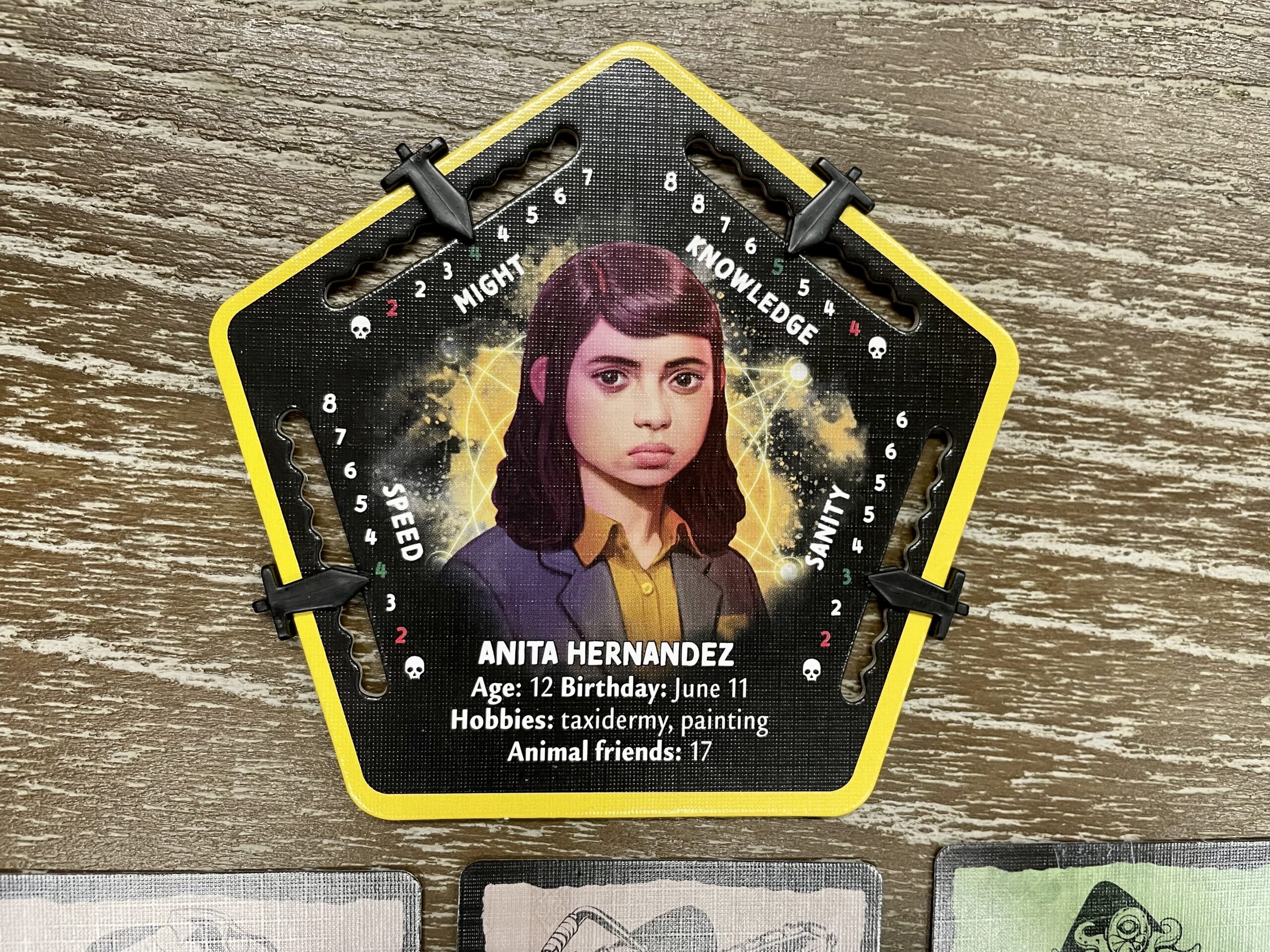 Betrayal at House on the Hill Anita Hernandez Stat track